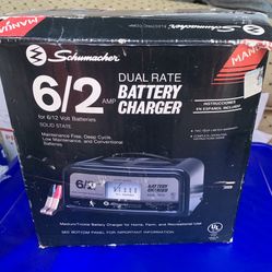 Schumacher 6/2 Amp Dual Rate Manual Battery Charger- 6/12 Volt-Model SE-82-6