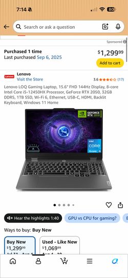 Lenovo LOQ Laptop