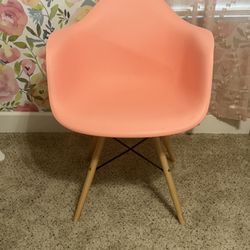 Pink Plastic Chair 