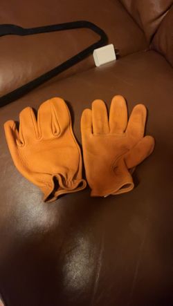 CHURCHILL DEERSKIN REAL MOTORCYCLE LEATHER GLOVES XL 