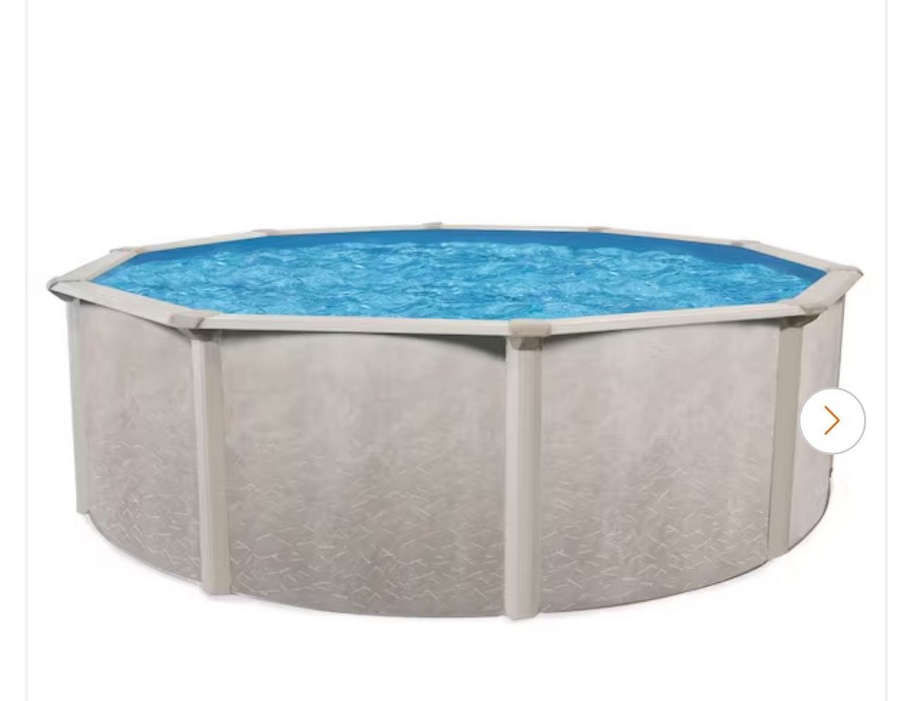 15 ft. x 52 in. Deep Steel Metal Frame Hard Side Round Above Ground Swimming Poo