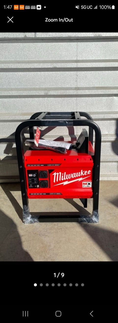 Milwuakee MXF002-2XC Portable Push Start Battery Powered Generator With 2 Batter