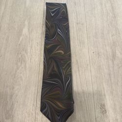 Jill Wagoner 100% Silk Neck Tie Hand Dyed Patten 