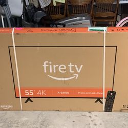 FireTV 4K Smart TV 55” Brand New , Sells On Amazon For $500