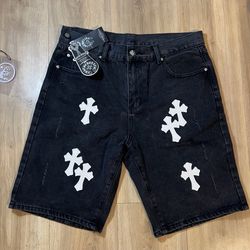 Chrome Hearts Jean Shorts