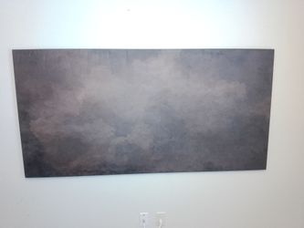 Large 36" x 72" Abstract Canvas Wall Art – Black Metal Frame