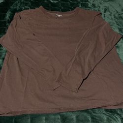 Brown Old Navy Long Sleeve Shirt