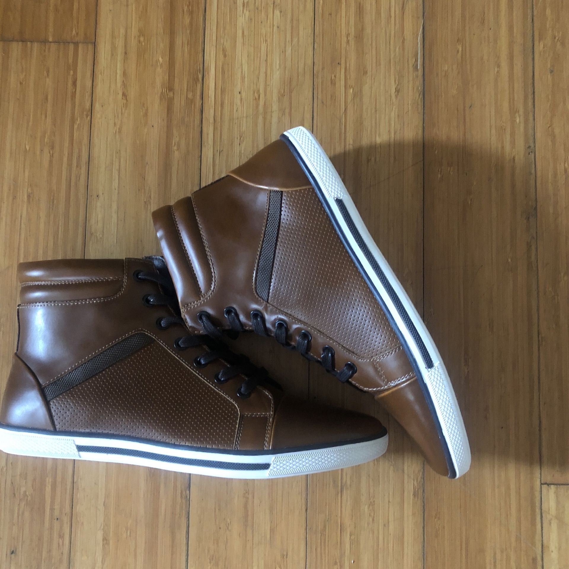Men Shoes: Kenneth Cole Men's High Top Lace Up Boot Crown Worthy Casual Fashion Sneakers