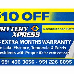 Car Batteries- Reconditioned-