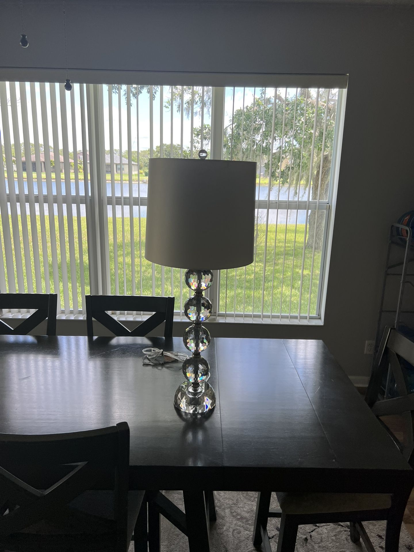 Solid Crystal Lamp With Shade
