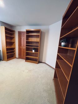 Bookcases TALL WOOD STURDY storage