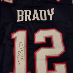 Tom Brady Autograph Signed NFL Jersey New England Patriots 