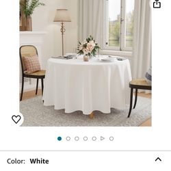 Several Size White Event/wedding Round Tablecloths 