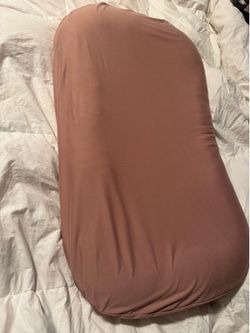 Blush pink baby lounger bed