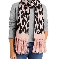 Aqua Leopard Jacquard Knit Scarf - Exclusive BLOOMINGDALES - $98