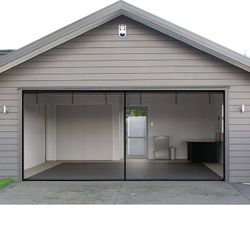 Garage Door Screen 2 Car Magnetic Closure 