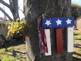 Patriotic Reclaimed wood hanger
