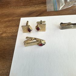 Swank Vintage Cuff And Tie 