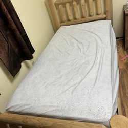 Twin Size Log Bed