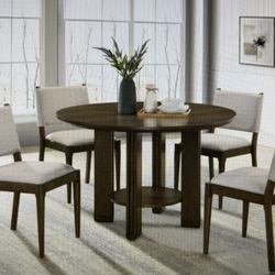 Ottawa Brown Dining Table 5 Piece