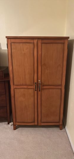 Wooden Computer Armoire
