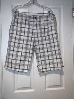 American Eagle mens 33W longboard plaid shorts
