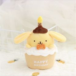 Pompompurin birthday cake plush with mus