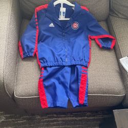 Cubs 2t 2 Piece Windbreaker Jumpsuit 