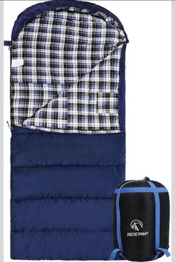 REDCAMP Flannel Sleeping Bag for Adults,