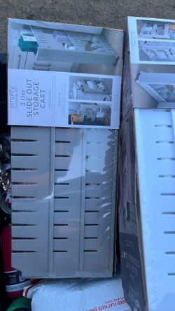 Simplify 3 Tier Plastic Slim Storage Rolls Out