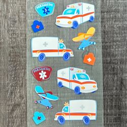 New Paramedic & Ambulance Scrapbook Stickers