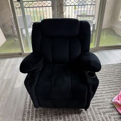 Black Recliner rocking chair