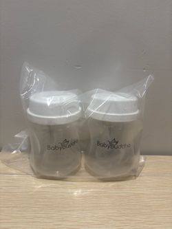 New Baby Buddha Breast Pump Bottles – Set of 2 ( comes with 2 nipples inside bottle ) Gender neutral