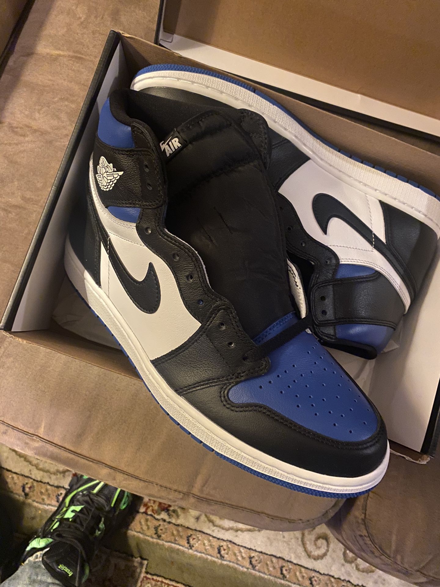 Jordan 1 Retro High (Royal Toe) Size 12