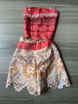 Disney Moana Halloween Costume Girls/Youth 2 Piece - 4-6X