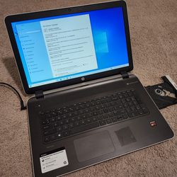 HP Laptop 17" with DVD reader