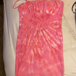 Cute Pink Dress Kind Of Tye Dye