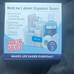 Medicine Cabinet Organizer Boxes 