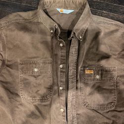 Carhartt Rugged Outdoor Long Sleeve Shirt size L or XL