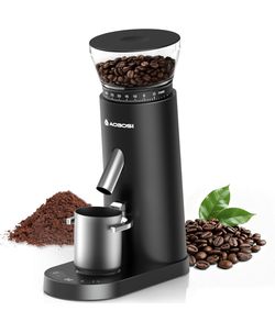 AAOBOSI Cordless Burr Coffee Grinder – 60 Grind Settings, Rechargeable