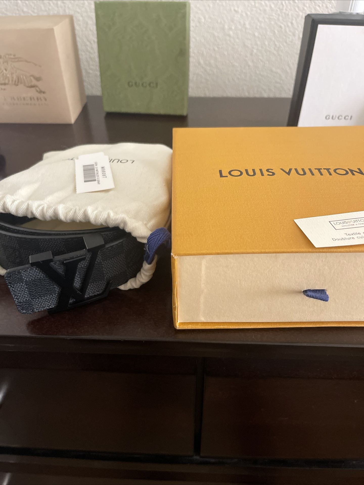 Shop Louis Vuitton Leather Logo Belts (M8220U, M8220T, M8220S) by 碧aoi