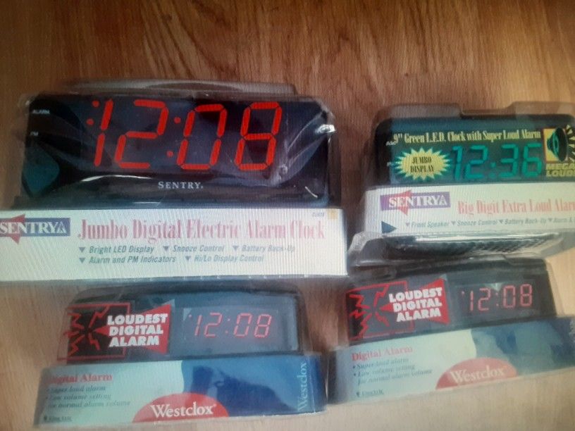 Brand New Alarm Clocks ⏰