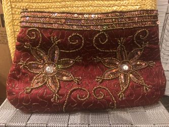 Red/Gold Evening Purse