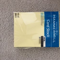 Card Stock 110 lb. Yellow 250 Sheets
