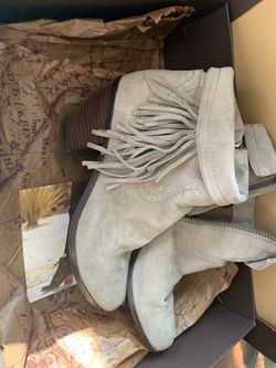 Sam Edelman Fringe Booties size 9