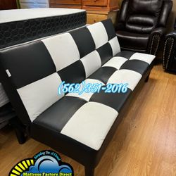 Checkered Futon bed 