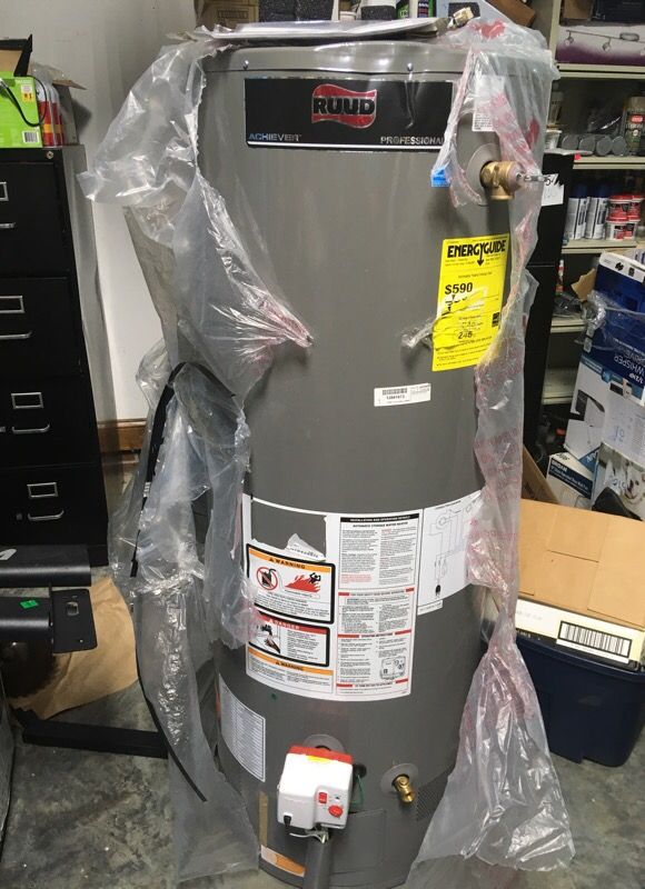 RUDD 50 gallon power vent water heater