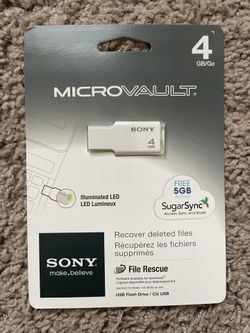Sony MicroVault M-Series 4GB USB 2.0 Flash Drive (White)