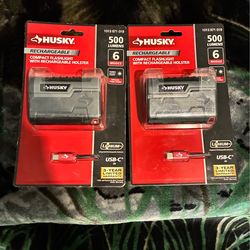 HUSKY RECHARGEABLE COMPACT FLASHLIGHT