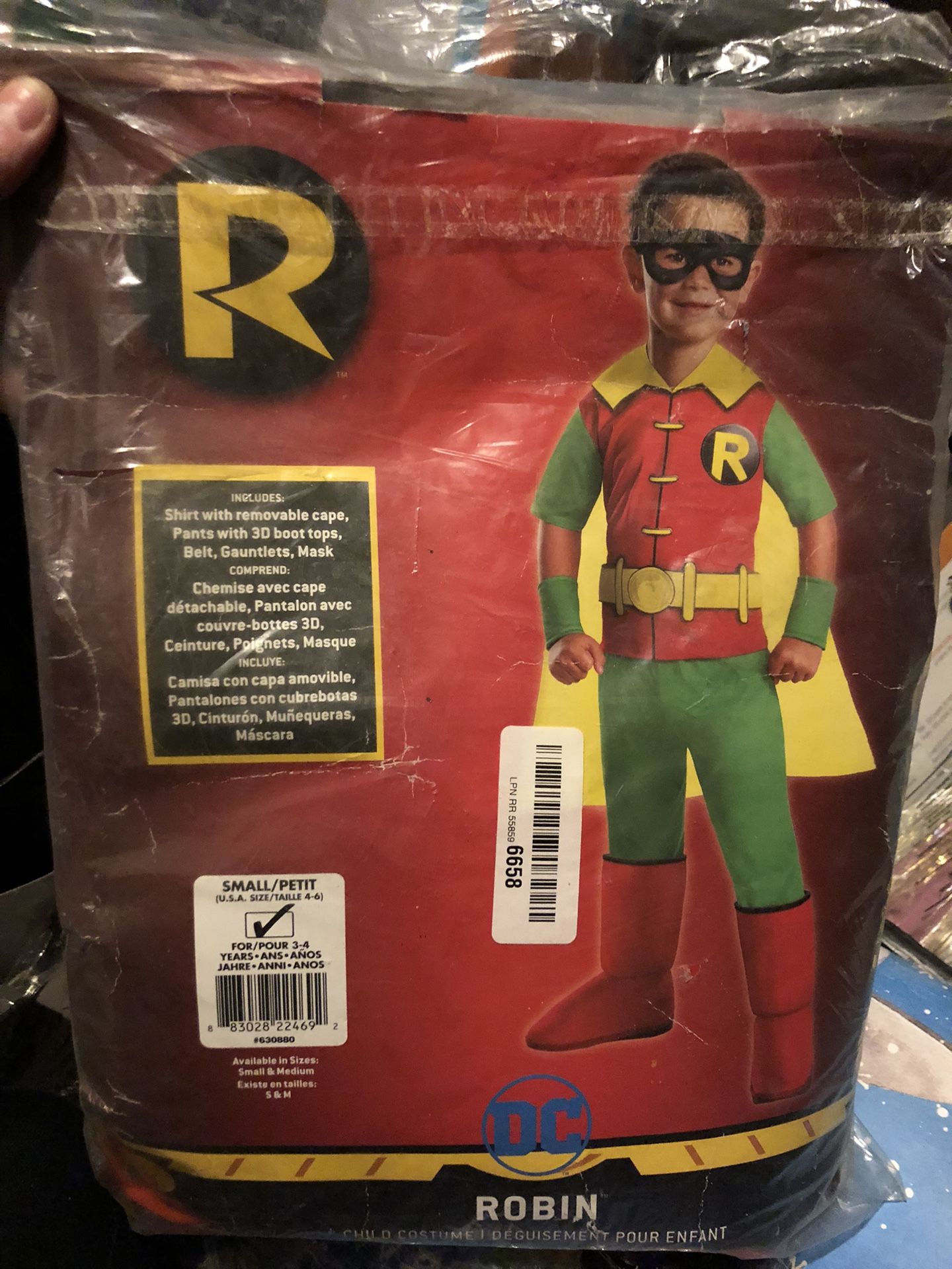 Robin Batman DC Comics Superhero Fancy Dress Up Halloween Deluxe Child Costume